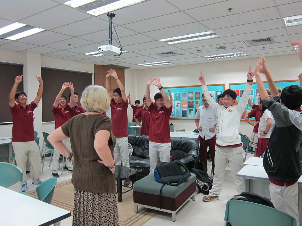 mindful movement at the beginning of class